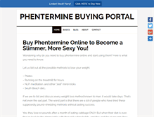 Tablet Screenshot of phenterminebuyingportal.com